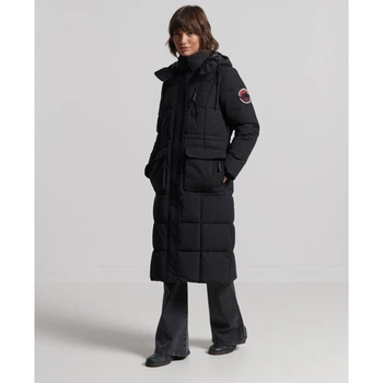 Длинный пуховик Everest бренда Superdry черный 36(EU), арт.WS311562A-02A
