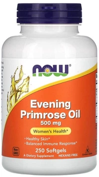 Масло вечерней примулы Now Foods Evening Primrose Oil 500 мг 250 капсул в упаковке (ARE-574943)