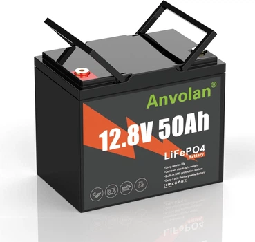 Акумулятор з BMS LifePO4 з дисплеєм 50 ah 12.8v (1280wh), 4000 циклів