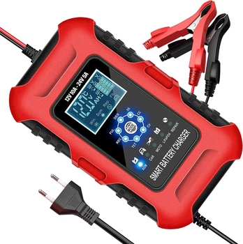 Зарядное устройство для аккумулятора авто импульсное FOXSUR FBC122410DR (12V/10A-24V/5A) Зарядка для аккумулятора