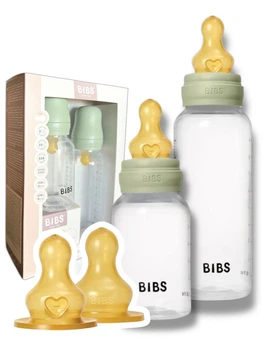 Набір дитячих пляшечок BIBS Sage Grow and Flow Round Latex 150 мл/270 мл