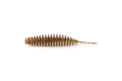 Силикон FishUP Tanta 2.5"/ 8шт, цвет: 045 Green Pumpkin/Red & Black (4307503045)