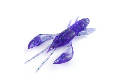 Силікон FishUP Real Craw 2"/ 7шт, колір: 060 Dark Violet/Peacock & Silver (4307508060)