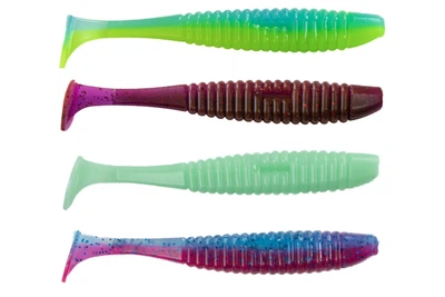 Силикон Angry Baits Shiner 5" (4шт/уп), цвет: 27 AB MIX3 (4332007002)
