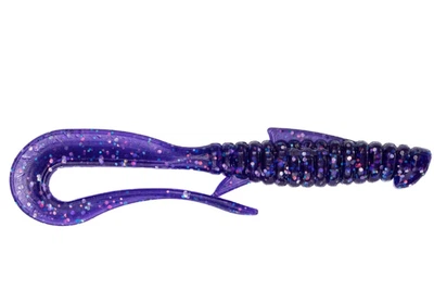 Силикон Angry Baits Mad Worm 3.5" (6шт/уп), цвет: 03 Violet UV (4332003004)