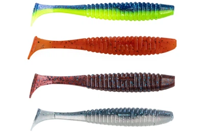 Силикон Angry Baits Shiner 4" (4шт/уп), цвет: 25 AB MIX1 (4332006018)