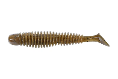 Силикон Reins Bubbring Shad 3"/8шт, цвет: 002 Green Pumpkin (4306502002)