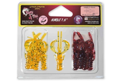 Силикон Crazy Fish Nimble 1.6" (9шт/уп), цвет: 31/73 (4327002013)