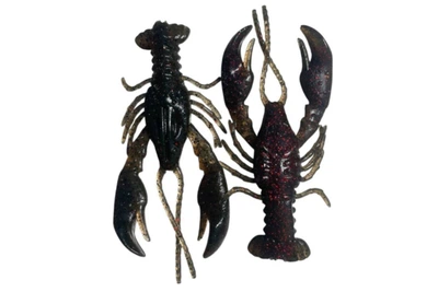 Силикон Angry Baits Kraken 3.6" (4шт/уп), цвет: 52 Red Craw Dad UV (4332008009)