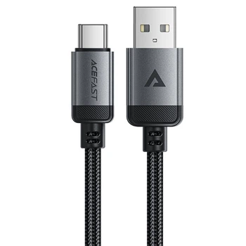 Кабель заряджання ACEFAST C20-04 USB - Type-C 1.2М 3А PD Fast Charging для пристроїв Android Чорний