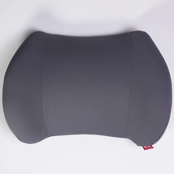 Подушка для попереку Minimal сіра ортопедична кісточка Memory Foam підтримка хребта поперекова офісна анатомічна постава анатомічна опора для попереку спини при роботі в автомобілі кріслі