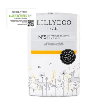 Биоразлагаемые эко подгузники-трусики Lillydoo kids 5 размер (12-17кг) 21 шт