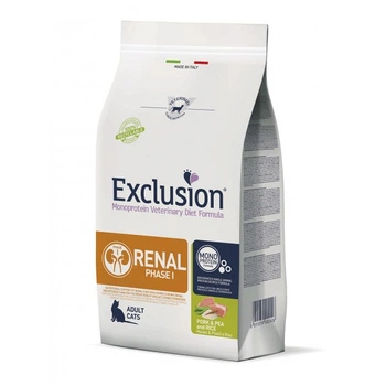 Exclusion Renal зі свининою, горохом та рисом для котів з почечною недостатністю 1,5 кг (Фаза 1)