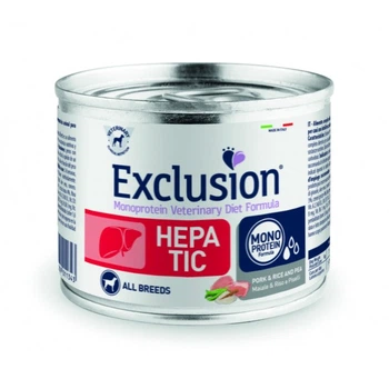 Консерва Exclusion Hepatic зі свининою для собак із печінковою недостатністю 200 г