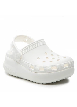 Кроксы детские на платформе Crocs Classic Cutie Clog White 29 (EU 27-28)