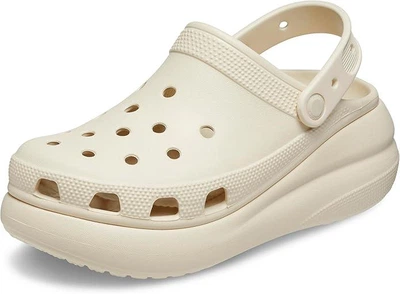Крокси дитячі на платформі Crocs Classic Cutie Clog Bone 34
