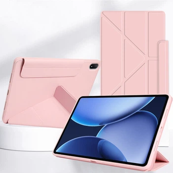Чехол Leather Y-type Xiaomi Redmi Pad 2 (2025) 11" с магнитной застежкой Розовый