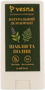Натуральный дезодорант "Шалфей и Полынь" - Vesna 15ml (1354119-579188817-2)
