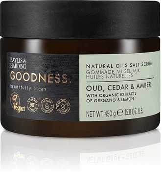 Скраб для тела - Baylis & Harding Goodness Oud Cedar & Amber Natural Oils Salt Scrub 450g (1316684-2023180243-2)
