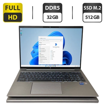 Мобільна робоча станція HP ZBook Firefly 16 G10 / 16" (1920x1200) IPS / Intel Core i7-1360P (12 (16) ядер по 2.2 - 5.0 GHz) / 32 GB DDR5 / 512 GB SSD M.2 / Intel Iris Xe Graphics / WebCam / Fingerprint б/в