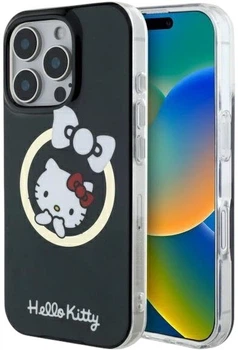 Панель Hello Kitty IML Fun bow Magsafe для Apple iPhone 16 Pro Max Black (HKHMP16XHFLBK)