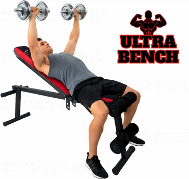 Скамья тренировочная универсальная WCG Ultra Bench с регулируемой спинкой (5 положений, нагрузка до 280 кг)
