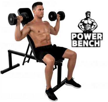 Скамья для жима с регулировкой спинки и сиденья WCG Power Bench (7 уровней наклона)