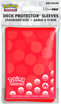 Koszulki na karty Ultra Pro Pokémon Energy 65 szt typ ognia (0074427167431)