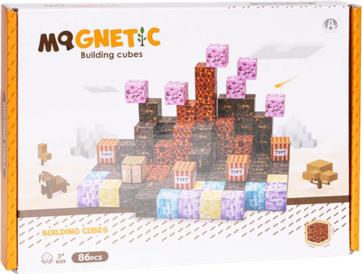 Klocki magnetyczne ModernHome by Multistore 86 elementów HC740682 (5905817008339)