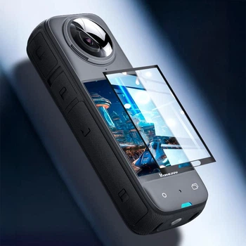 Защитное стекло 9H 2.5D прочное закаленное на экран для Insta360 X5/X4 (10215)