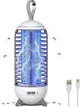 Лампа-уничтожитель комаров 2-в-1 (2500 мАч) USB, фонарь для кемпинга, IP66, UV-ловушка