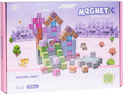 Klocki magnetyczne ModernHome by Multistore 113 elementów HC740662 (5905817008360)