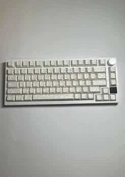 Клавиатура AJAZZ AK820 PRO White Contour Игровая Беспроводная Механическая. 2.4G/Bluetooth/Кабель. С экраном.