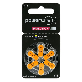 Батарейка Power One Evolution p13 (Varta), 1.45V, блістер 6шт