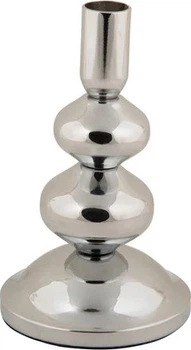 Świecznik Present Time Dazzle na jedną świecę 16.7 cm Srebrny (8714302755019)
