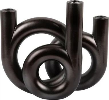 Świecznik Present Time Rings na 3 świece Antracytowy (8714302752100)