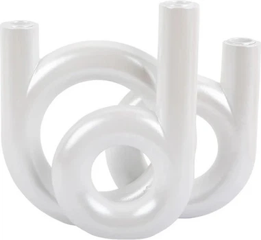 Świecznik Present Time Rings na 3 świece Biały (8714302752124)