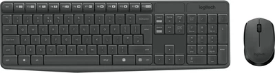 Zestaw bezprzewodowy Logitech MK235 Nordic USB 2.4 GHz Black (920-007921)
