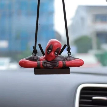 Фигурка Бюст Дедпула Deadpool маятник на приборной панели автомобиля, украшение на зеркало, двери авто