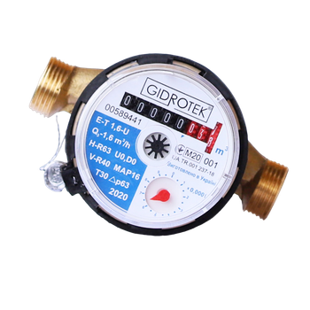 Счетчик холодной воды Gidrotek Е-Т 1,6-U 1/2" - 40°C