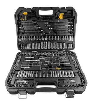 Набір головок, біт, шестигранних та накидних ключів DeWalt 1/4 3/8 1/2 205 предметів DWMT81534-1 (3253561815348)