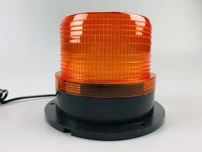 Маячок LED проблесковый 12В/24В, (95мм х 130мм), 12 LED диодов, магнит, штекер прикуриватель