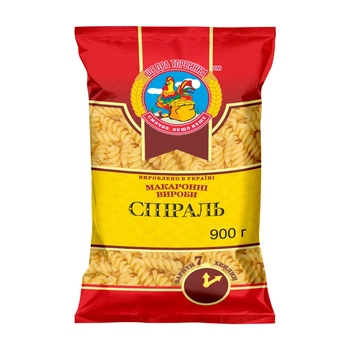 Макарони Спіраль Щедра Торбинка 900 г (4820094536492)