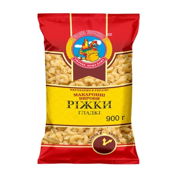 Макарони Ріжка гладка Щедра Торбинка 900 г (4820094535327)