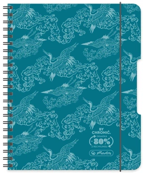 Набір зошитів Herlitz Colors A4 80 аркушів у клітинку на спіралі теракотовий 4 шт (5901389500561)