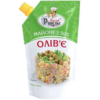 Майонез 50% Олів'є д/п Кухар Рішельє 500 г (4820166616268)