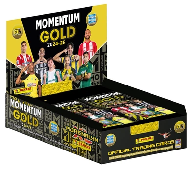 Zestaw kart kolekcjonerskich Panini Superleague 2024-2025 Adrenalyn Momentum Gold ekspozycja 10 pakietów (6 kart w pakiecie) PA.MG.SU.025 (8051708024616)