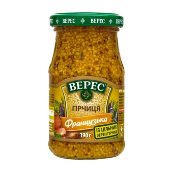 Гірчиця Французька с/б Верес 190 г (4823105400508)