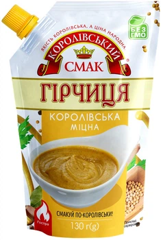 Гірчиця міцна Королівська Королівський смак д/п 130 г (4820044096359)