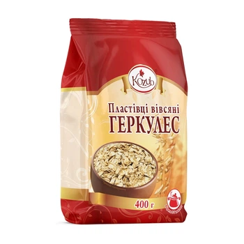 Пластівці вівсяні Геркулес Козуб продукт 400 г (4820094530841)
